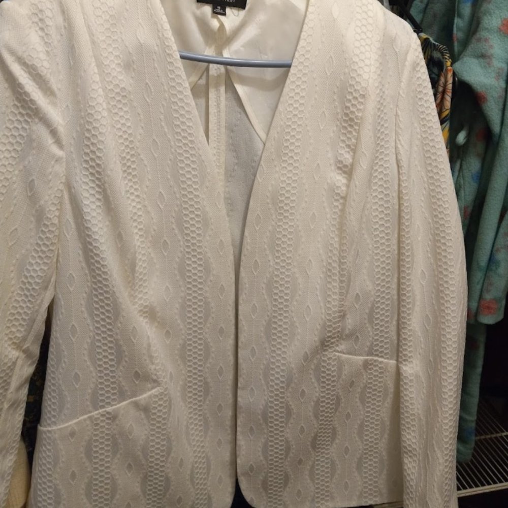 NINE WEST CREAM/IVORY BLAZER